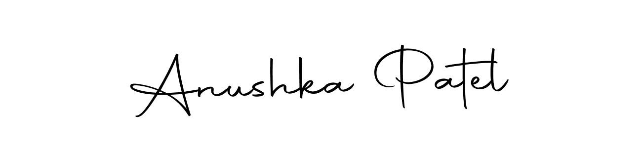 How to make Anushka Patel name signature. Use Autography-DOLnW style for creating short signs online. This is the latest handwritten sign. Anushka Patel signature style 10 images and pictures png