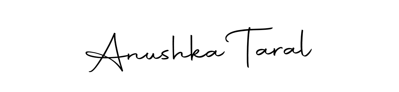 Create a beautiful signature design for name Anushka Taral. With this signature (Autography-DOLnW) fonts, you can make a handwritten signature for free. Anushka Taral signature style 10 images and pictures png