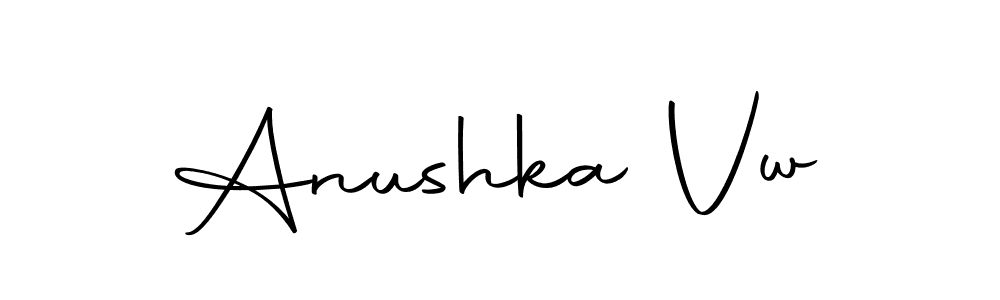 Use a signature maker to create a handwritten signature online. With this signature software, you can design (Autography-DOLnW) your own signature for name Anushka Vw. Anushka Vw signature style 10 images and pictures png