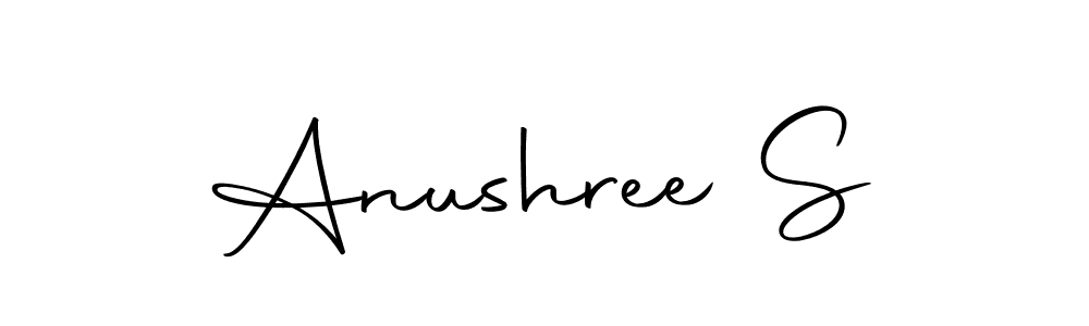 if you are searching for the best signature style for your name Anushree S. so please give up your signature search. here we have designed multiple signature styles  using Autography-DOLnW. Anushree S signature style 10 images and pictures png