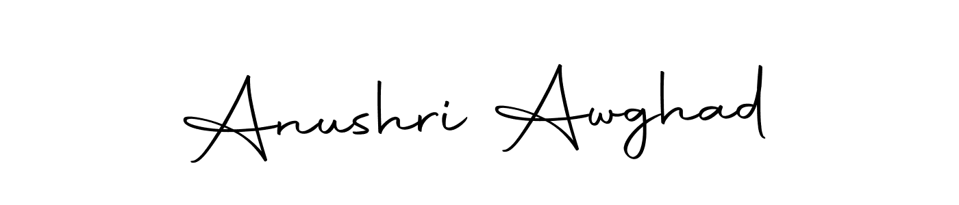 Use a signature maker to create a handwritten signature online. With this signature software, you can design (Autography-DOLnW) your own signature for name Anushri Awghad. Anushri Awghad signature style 10 images and pictures png