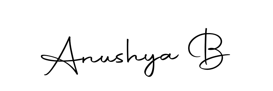 Anushya B stylish signature style. Best Handwritten Sign (Autography-DOLnW) for my name. Handwritten Signature Collection Ideas for my name Anushya B. Anushya B signature style 10 images and pictures png