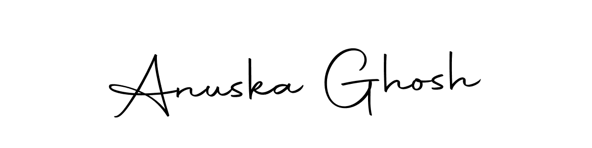 Here are the top 10 professional signature styles for the name Anuska Ghosh. These are the best autograph styles you can use for your name. Anuska Ghosh signature style 10 images and pictures png