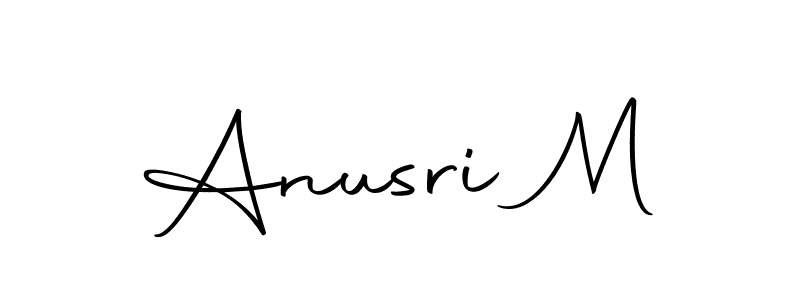 You can use this online signature creator to create a handwritten signature for the name Anusri M. This is the best online autograph maker. Anusri M signature style 10 images and pictures png