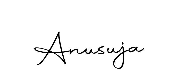 You should practise on your own different ways (Autography-DOLnW) to write your name (Anusuja) in signature. don't let someone else do it for you. Anusuja signature style 10 images and pictures png