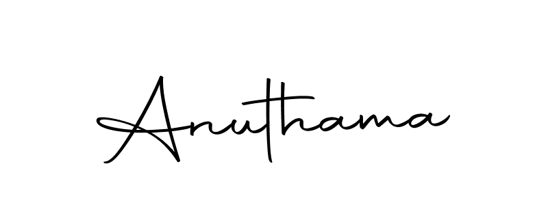 Create a beautiful signature design for name Anuthama. With this signature (Autography-DOLnW) fonts, you can make a handwritten signature for free. Anuthama signature style 10 images and pictures png