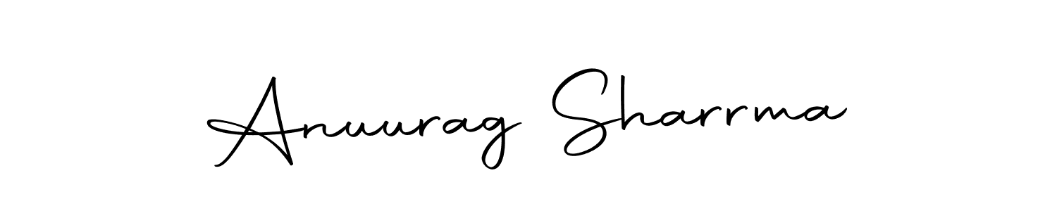 if you are searching for the best signature style for your name Anuurag Sharrma. so please give up your signature search. here we have designed multiple signature styles  using Autography-DOLnW. Anuurag Sharrma signature style 10 images and pictures png