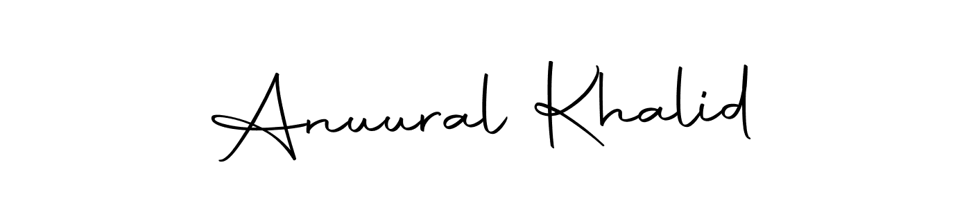Make a beautiful signature design for name Anuural Khalid. Use this online signature maker to create a handwritten signature for free. Anuural Khalid signature style 10 images and pictures png