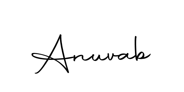Make a beautiful signature design for name Anuvab. Use this online signature maker to create a handwritten signature for free. Anuvab signature style 10 images and pictures png