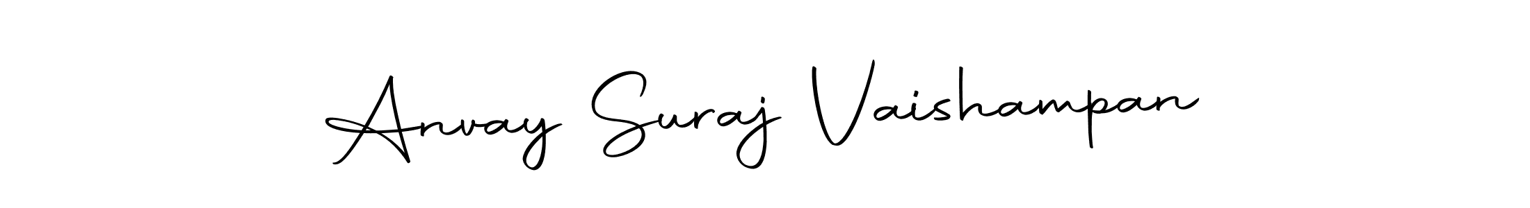 Similarly Autography-DOLnW is the best handwritten signature design. Signature creator online .You can use it as an online autograph creator for name Anvay Suraj Vaishampan. Anvay Suraj Vaishampan signature style 10 images and pictures png