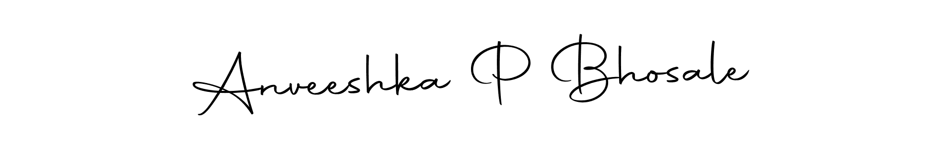 Use a signature maker to create a handwritten signature online. With this signature software, you can design (Autography-DOLnW) your own signature for name Anveeshka P Bhosale. Anveeshka P Bhosale signature style 10 images and pictures png