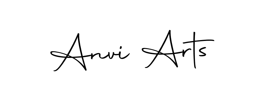 How to make Anvi Arts name signature. Use Autography-DOLnW style for creating short signs online. This is the latest handwritten sign. Anvi Arts signature style 10 images and pictures png