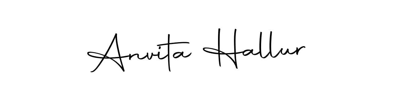 Make a short Anvita Hallur signature style. Manage your documents anywhere anytime using Autography-DOLnW. Create and add eSignatures, submit forms, share and send files easily. Anvita Hallur signature style 10 images and pictures png