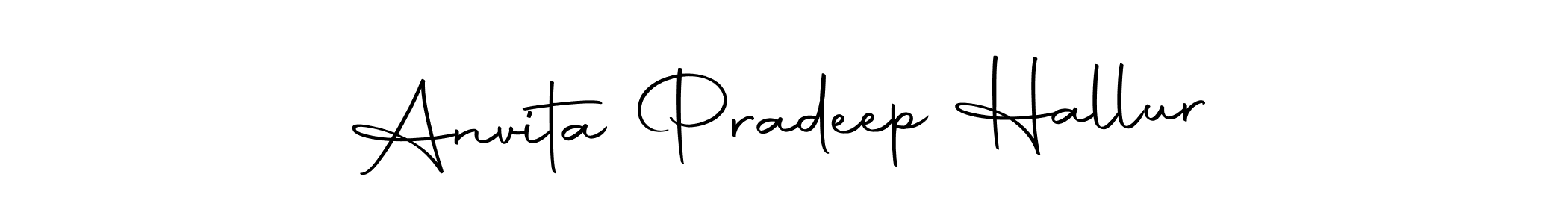 if you are searching for the best signature style for your name Anvita Pradeep Hallur. so please give up your signature search. here we have designed multiple signature styles  using Autography-DOLnW. Anvita Pradeep Hallur signature style 10 images and pictures png