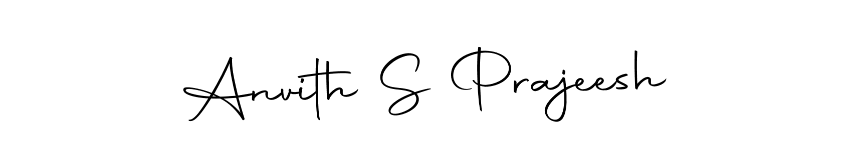 Design your own signature with our free online signature maker. With this signature software, you can create a handwritten (Autography-DOLnW) signature for name Anvith S Prajeesh. Anvith S Prajeesh signature style 10 images and pictures png