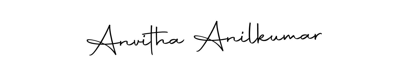Design your own signature with our free online signature maker. With this signature software, you can create a handwritten (Autography-DOLnW) signature for name Anvitha Anilkumar. Anvitha Anilkumar signature style 10 images and pictures png