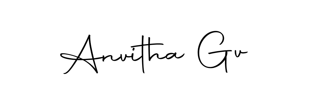 Anvitha Gv stylish signature style. Best Handwritten Sign (Autography-DOLnW) for my name. Handwritten Signature Collection Ideas for my name Anvitha Gv. Anvitha Gv signature style 10 images and pictures png