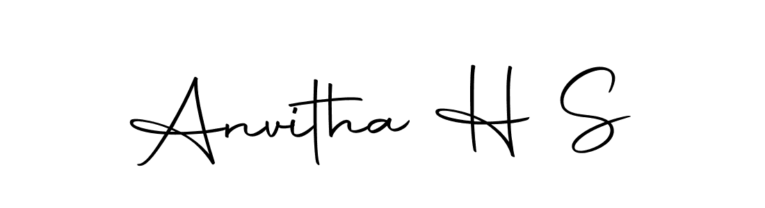 The best way (Autography-DOLnW) to make a short signature is to pick only two or three words in your name. The name Anvitha H S include a total of six letters. For converting this name. Anvitha H S signature style 10 images and pictures png