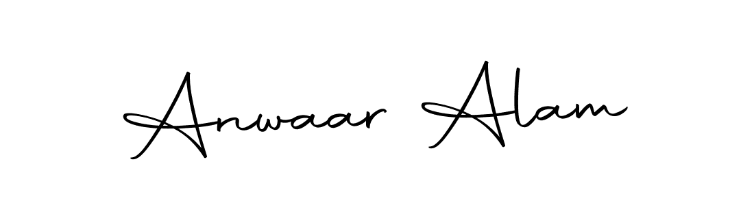 Create a beautiful signature design for name Anwaar Alam. With this signature (Autography-DOLnW) fonts, you can make a handwritten signature for free. Anwaar Alam signature style 10 images and pictures png