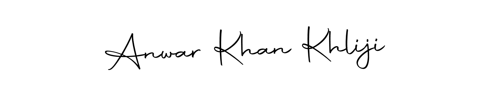 Make a short Anwar Khan Khliji signature style. Manage your documents anywhere anytime using Autography-DOLnW. Create and add eSignatures, submit forms, share and send files easily. Anwar Khan Khliji signature style 10 images and pictures png