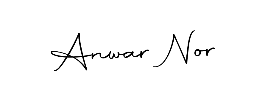 You should practise on your own different ways (Autography-DOLnW) to write your name (Anwar Nor) in signature. don't let someone else do it for you. Anwar Nor signature style 10 images and pictures png