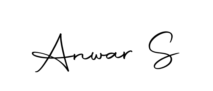 You should practise on your own different ways (Autography-DOLnW) to write your name (Anwar S) in signature. don't let someone else do it for you. Anwar S signature style 10 images and pictures png