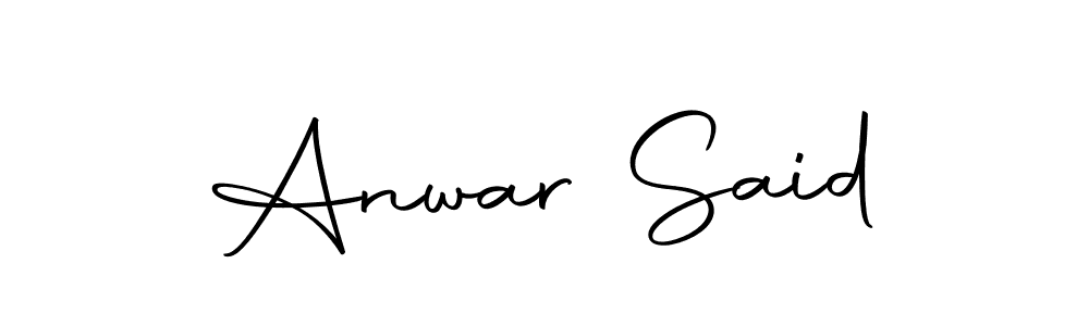 Also we have Anwar Said name is the best signature style. Create professional handwritten signature collection using Autography-DOLnW autograph style. Anwar Said signature style 10 images and pictures png