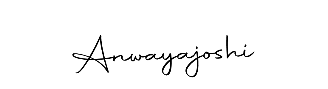 Use a signature maker to create a handwritten signature online. With this signature software, you can design (Autography-DOLnW) your own signature for name Anwayajoshi. Anwayajoshi signature style 10 images and pictures png