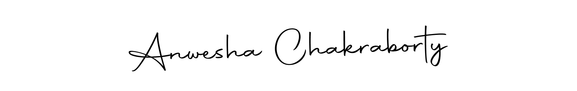 Autography-DOLnW is a professional signature style that is perfect for those who want to add a touch of class to their signature. It is also a great choice for those who want to make their signature more unique. Get Anwesha Chakraborty name to fancy signature for free. Anwesha Chakraborty signature style 10 images and pictures png
