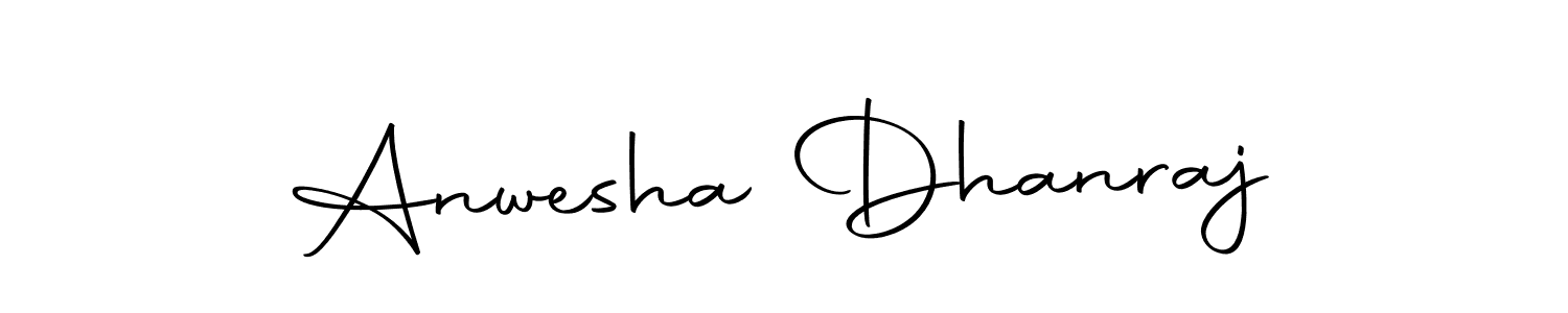 Make a beautiful signature design for name Anwesha Dhanraj. Use this online signature maker to create a handwritten signature for free. Anwesha Dhanraj signature style 10 images and pictures png