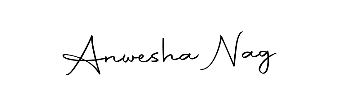 The best way (Autography-DOLnW) to make a short signature is to pick only two or three words in your name. The name Anwesha Nag include a total of six letters. For converting this name. Anwesha Nag signature style 10 images and pictures png