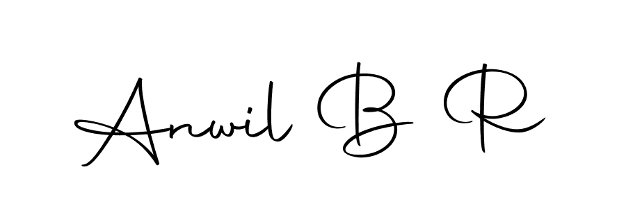 Here are the top 10 professional signature styles for the name Anwil B R. These are the best autograph styles you can use for your name. Anwil B R signature style 10 images and pictures png