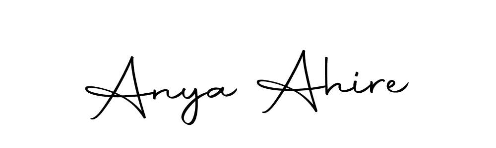 Design your own signature with our free online signature maker. With this signature software, you can create a handwritten (Autography-DOLnW) signature for name Anya Ahire. Anya Ahire signature style 10 images and pictures png