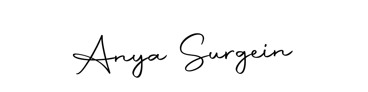 Here are the top 10 professional signature styles for the name Anya Surgein. These are the best autograph styles you can use for your name. Anya Surgein signature style 10 images and pictures png