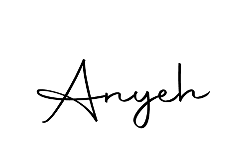 Design your own signature with our free online signature maker. With this signature software, you can create a handwritten (Autography-DOLnW) signature for name Anyeh. Anyeh signature style 10 images and pictures png