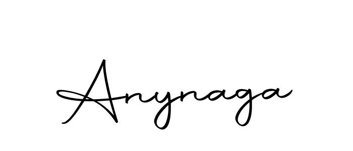 How to make Anynaga signature? Autography-DOLnW is a professional autograph style. Create handwritten signature for Anynaga name. Anynaga signature style 10 images and pictures png