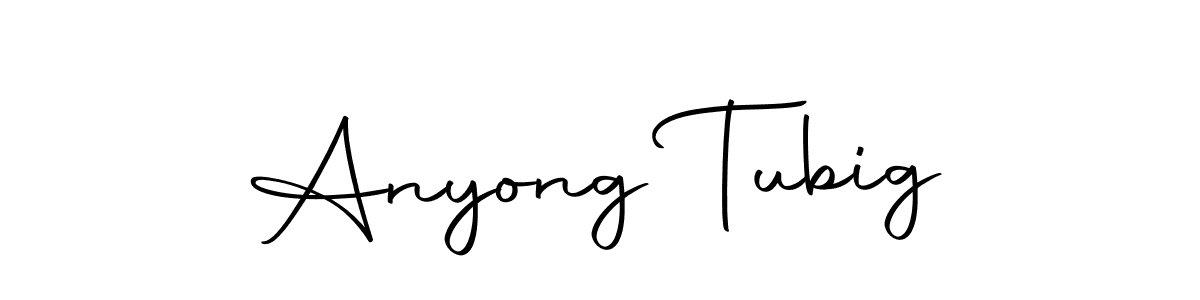 Create a beautiful signature design for name Anyong Tubig. With this signature (Autography-DOLnW) fonts, you can make a handwritten signature for free. Anyong Tubig signature style 10 images and pictures png