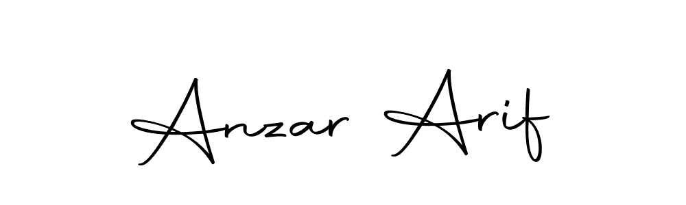 Make a beautiful signature design for name Anzar Arif. Use this online signature maker to create a handwritten signature for free. Anzar Arif signature style 10 images and pictures png