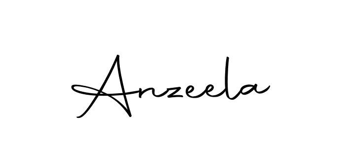 Design your own signature with our free online signature maker. With this signature software, you can create a handwritten (Autography-DOLnW) signature for name Anzeela. Anzeela signature style 10 images and pictures png