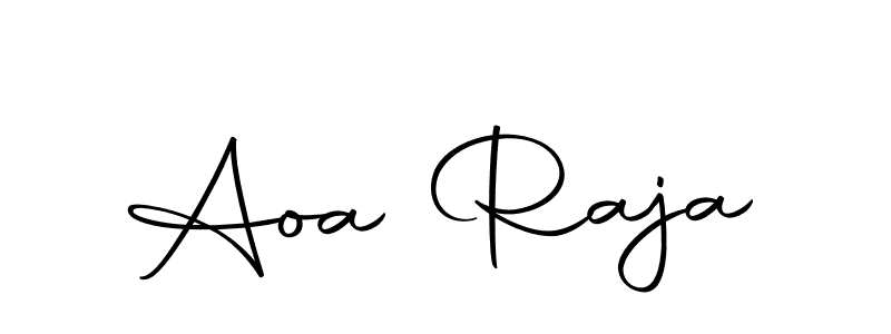 How to make Aoa Raja name signature. Use Autography-DOLnW style for creating short signs online. This is the latest handwritten sign. Aoa Raja signature style 10 images and pictures png