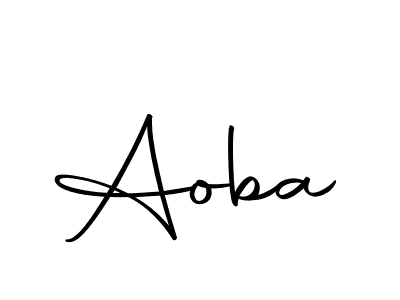 Use a signature maker to create a handwritten signature online. With this signature software, you can design (Autography-DOLnW) your own signature for name Aoba. Aoba signature style 10 images and pictures png