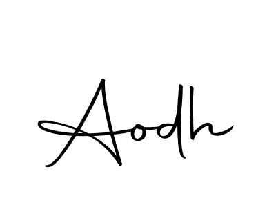 Design your own signature with our free online signature maker. With this signature software, you can create a handwritten (Autography-DOLnW) signature for name Aodh. Aodh signature style 10 images and pictures png