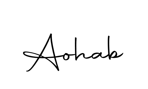 Make a short Aohab signature style. Manage your documents anywhere anytime using Autography-DOLnW. Create and add eSignatures, submit forms, share and send files easily. Aohab signature style 10 images and pictures png