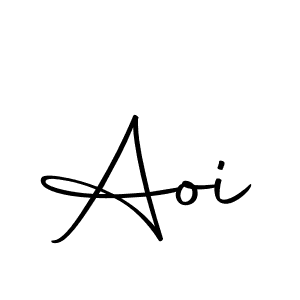 Design your own signature with our free online signature maker. With this signature software, you can create a handwritten (Autography-DOLnW) signature for name Aoi. Aoi signature style 10 images and pictures png