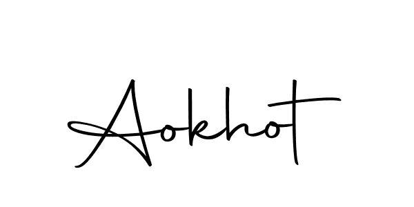 How to make Aokhot name signature. Use Autography-DOLnW style for creating short signs online. This is the latest handwritten sign. Aokhot signature style 10 images and pictures png