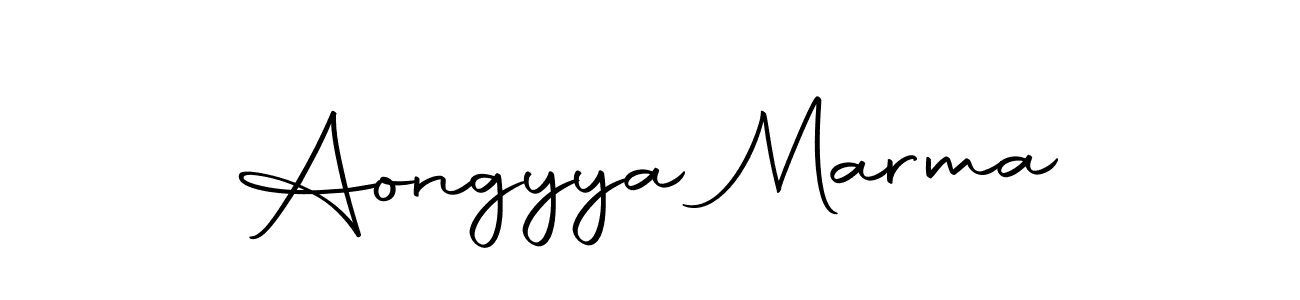 Make a beautiful signature design for name Aongyya Marma. Use this online signature maker to create a handwritten signature for free. Aongyya Marma signature style 10 images and pictures png