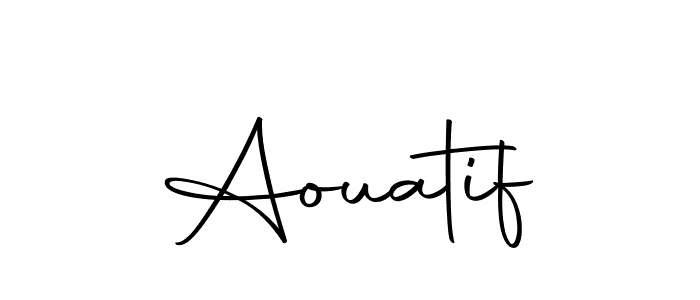 The best way (Autography-DOLnW) to make a short signature is to pick only two or three words in your name. The name Aouatif include a total of six letters. For converting this name. Aouatif signature style 10 images and pictures png