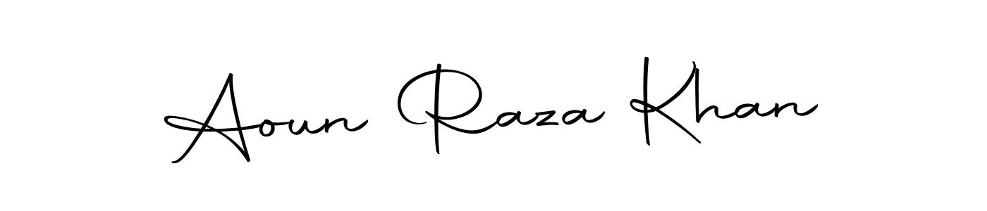 You can use this online signature creator to create a handwritten signature for the name Aoun Raza Khan. This is the best online autograph maker. Aoun Raza Khan signature style 10 images and pictures png