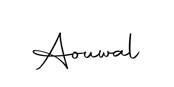 Aouwal stylish signature style. Best Handwritten Sign (Autography-DOLnW) for my name. Handwritten Signature Collection Ideas for my name Aouwal. Aouwal signature style 10 images and pictures png