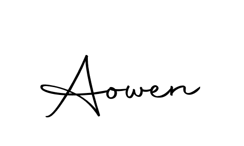 Aowen stylish signature style. Best Handwritten Sign (Autography-DOLnW) for my name. Handwritten Signature Collection Ideas for my name Aowen. Aowen signature style 10 images and pictures png